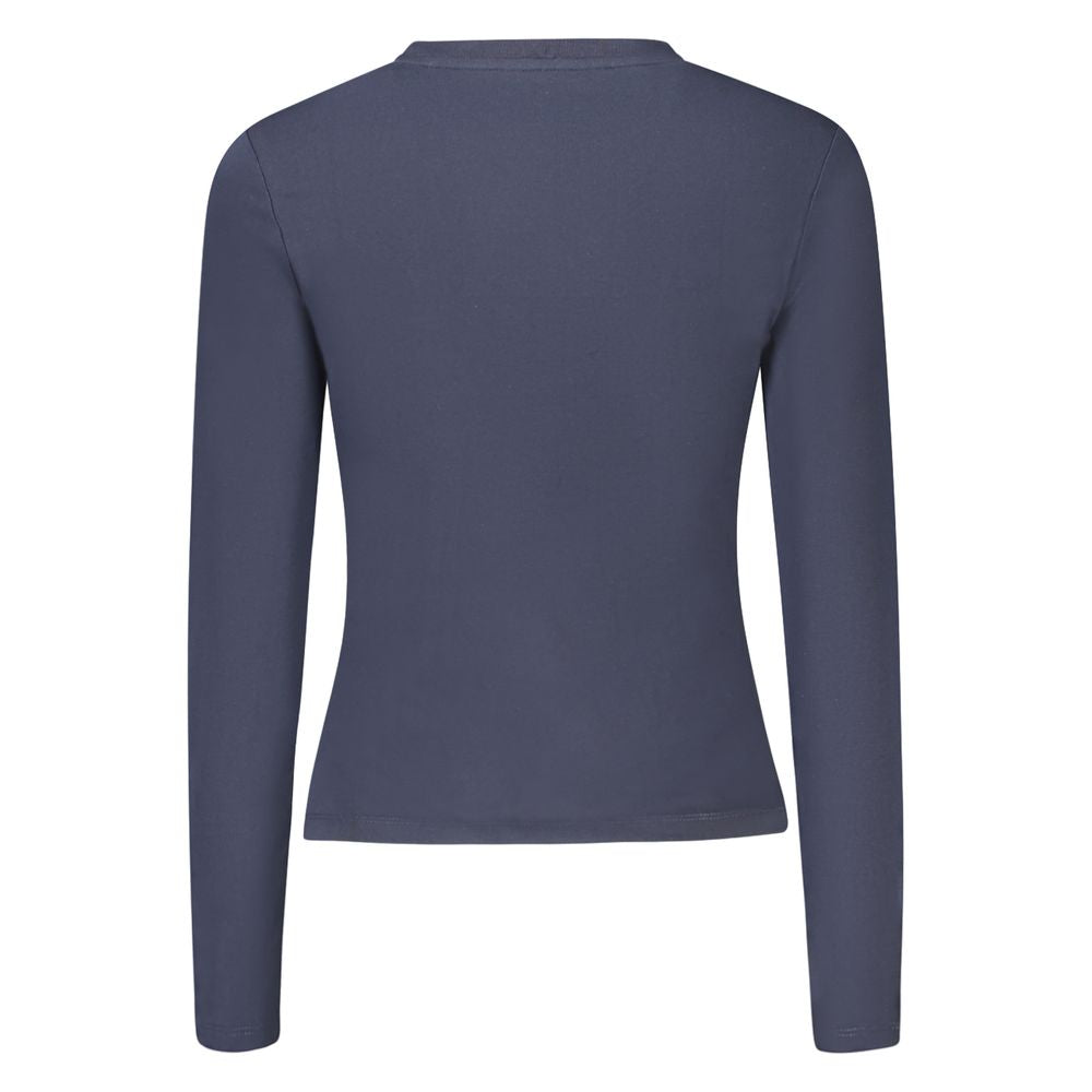Guess Jeans T-Shirt aus blauer Baumwolle für Frauen