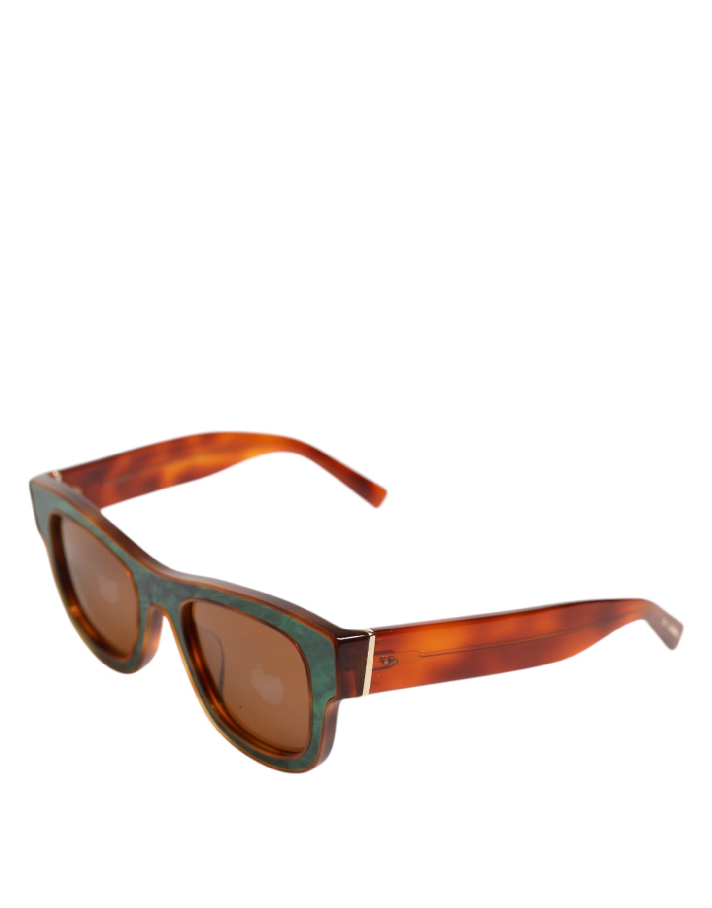Dolce & Gabbana Grünbraun marmoriertes Acetat DG4379-F Eyewear Sonnenbrillen