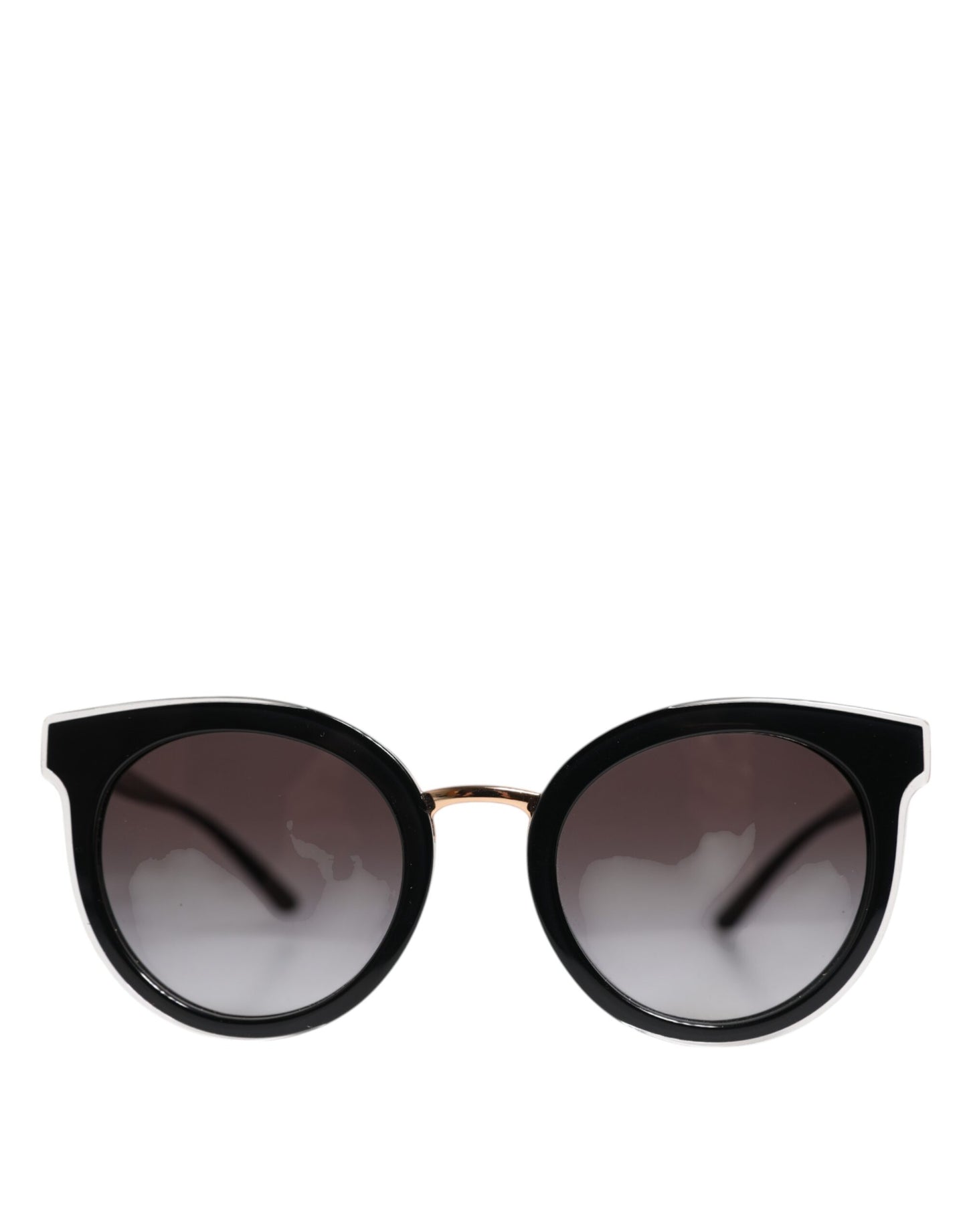 Dolce & Gabbana Schwarze transparente runde Sonnenbrille DG4371-F Eyewear