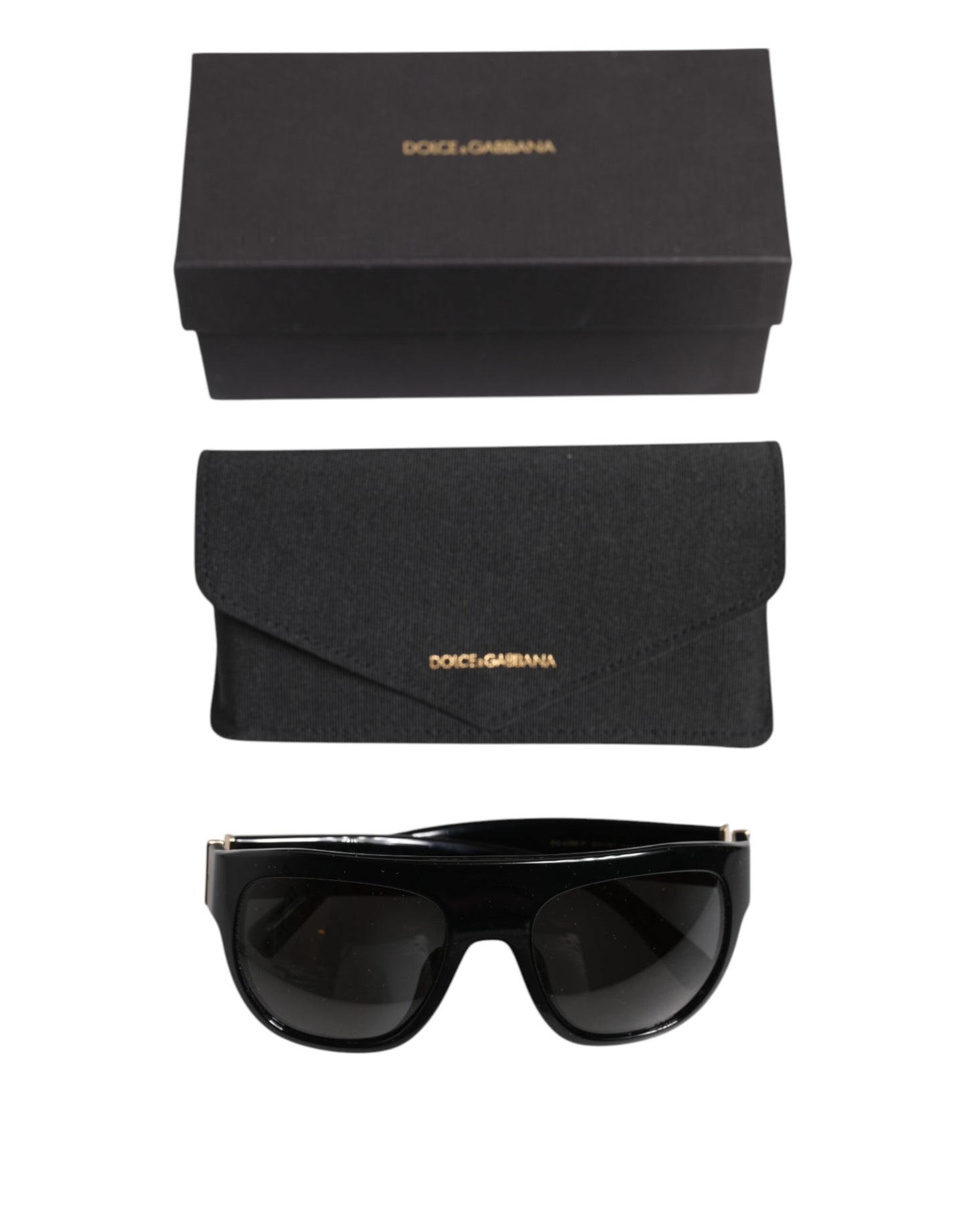 Dolce & Gabbana Schwarze quadratische Acetatfassung DG4398-F Eyewear Sonnenbrille