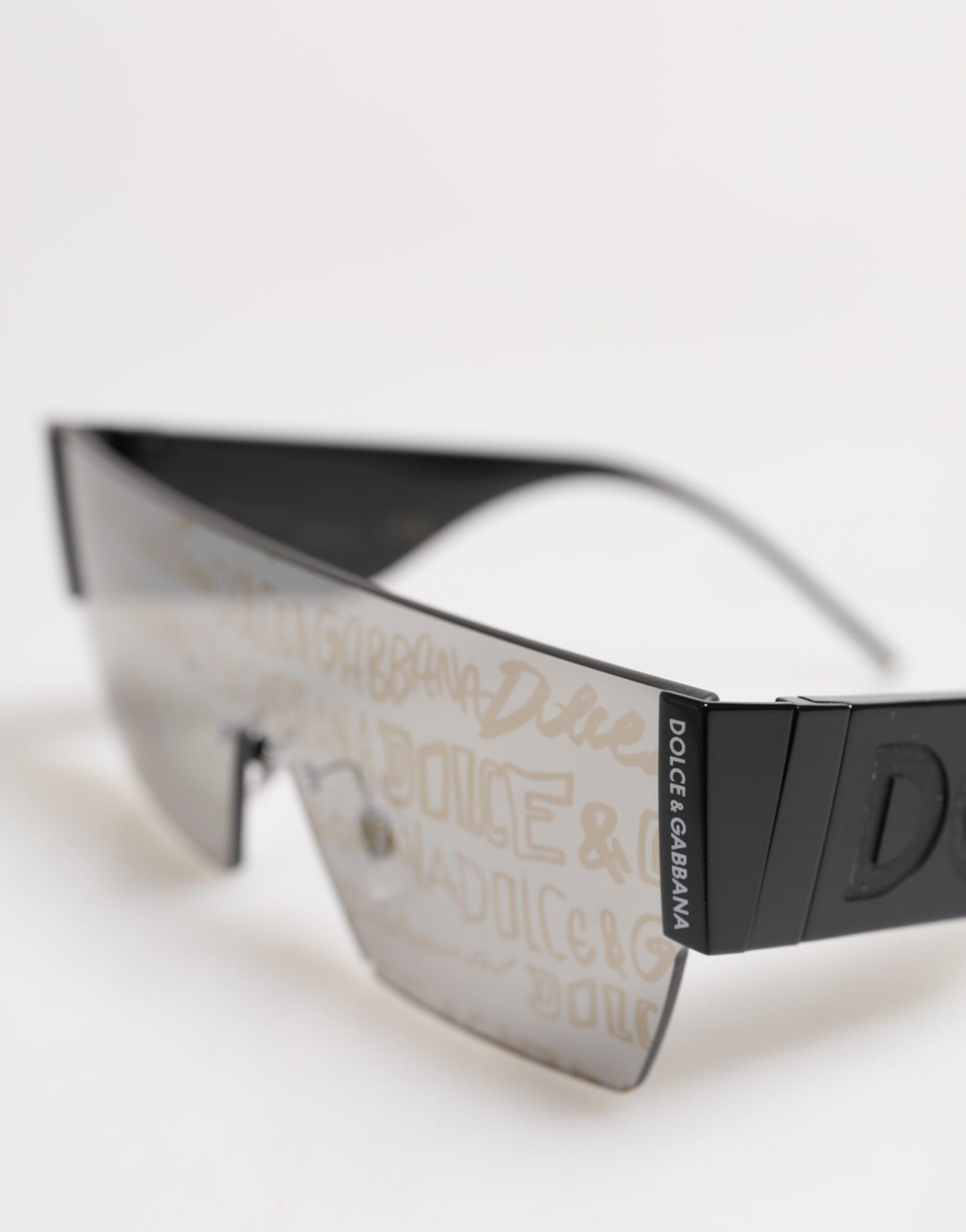 Dolce & Gabbana Schwarzer Metallrahmen DNA Graffiti DG2233 Eyewear Sonnenbrillen