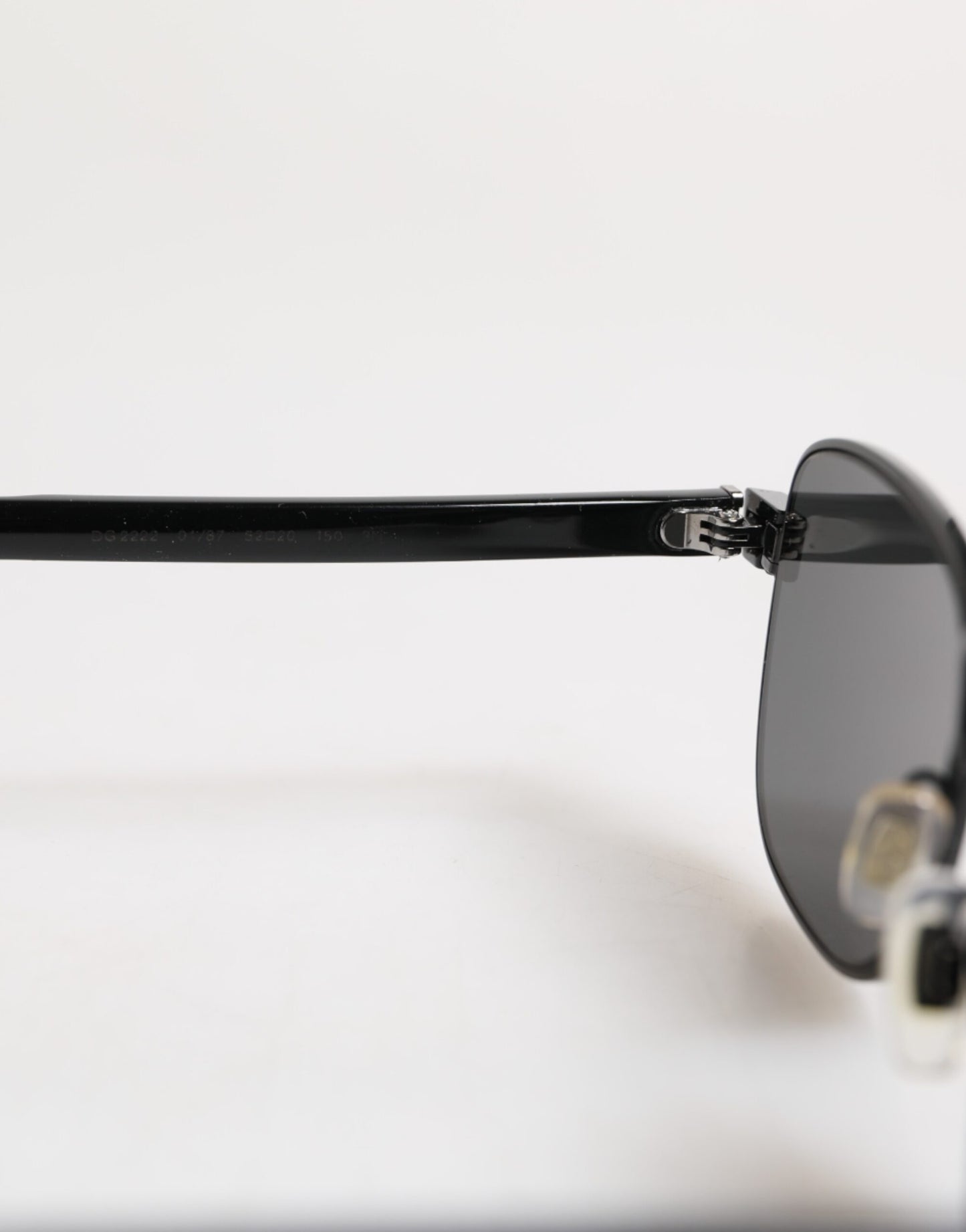 Dolce & Gabbana Schwarzer Metallrahmen mit quadratischen Gläsern DG2222 Eyewear Sonnenbrillen