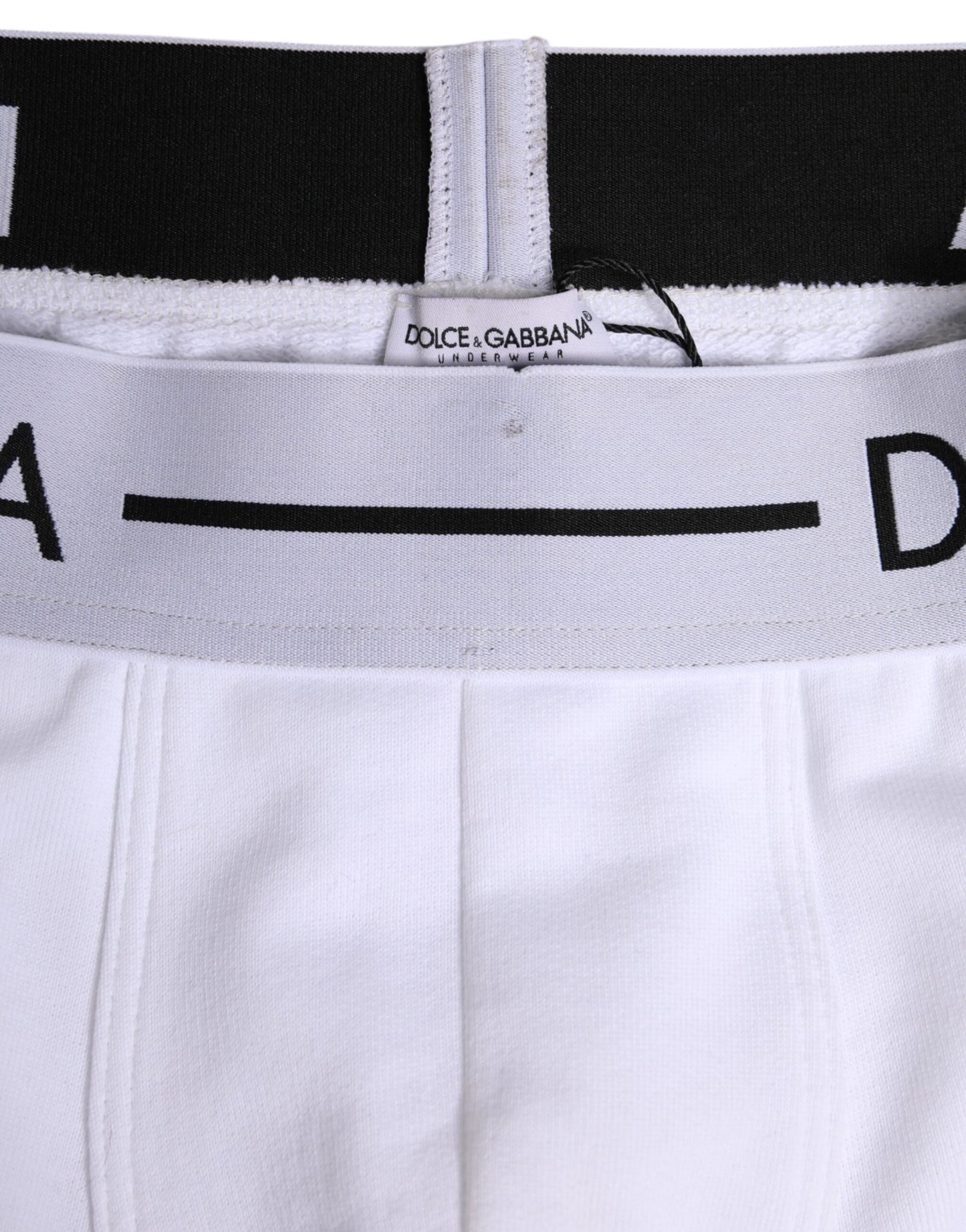 Dolce & Gabbana Weiße Cotton Stretch Regular Boxer Unterwäsche
