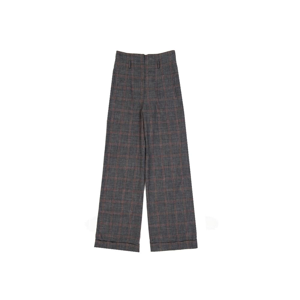 Alberta Ferretti Hosen aus Baumwolle und Wolle