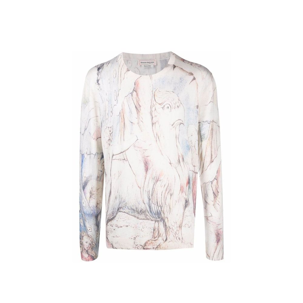 Alexander McQueen William Blake Dante Druck Pullover