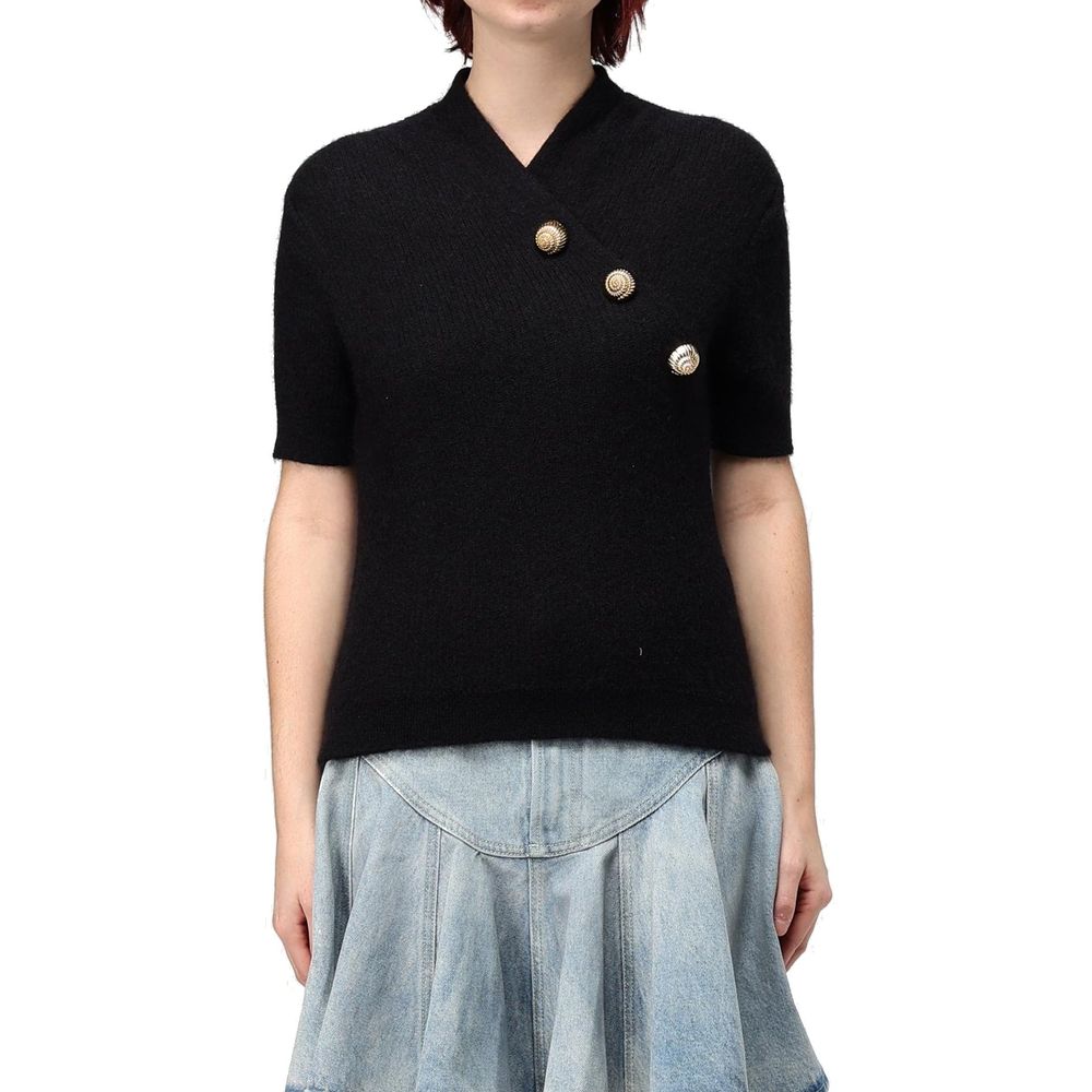 Balmain Top aus Wollmischung