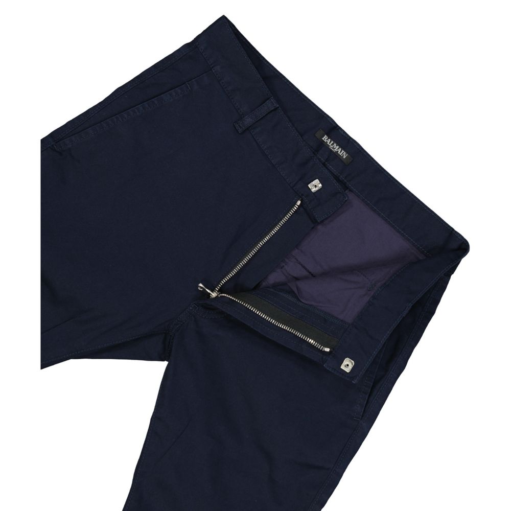 Balmain Schlanke Baumwollhosen