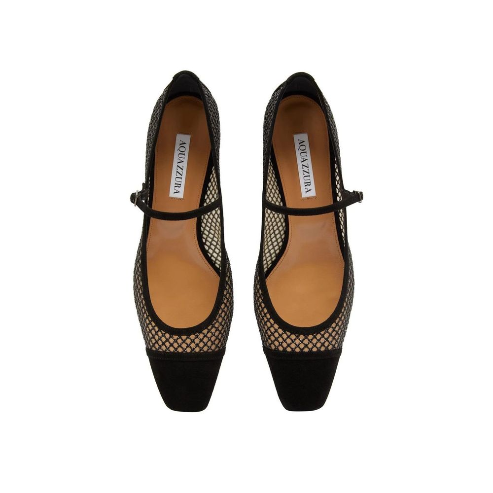 Aquazzura Bürgermeister Kristalle Mesh Pumps 35
