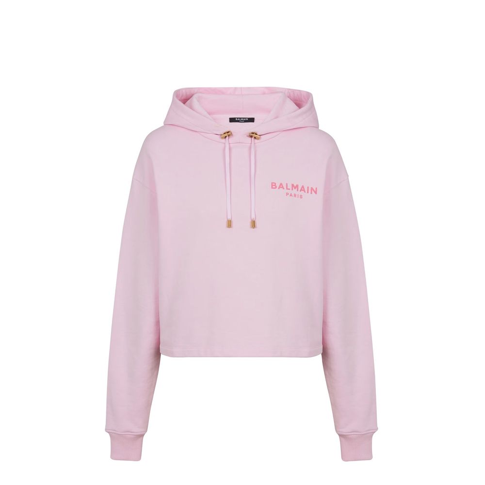 Balmain Beflocktes Paris Sweatshirt