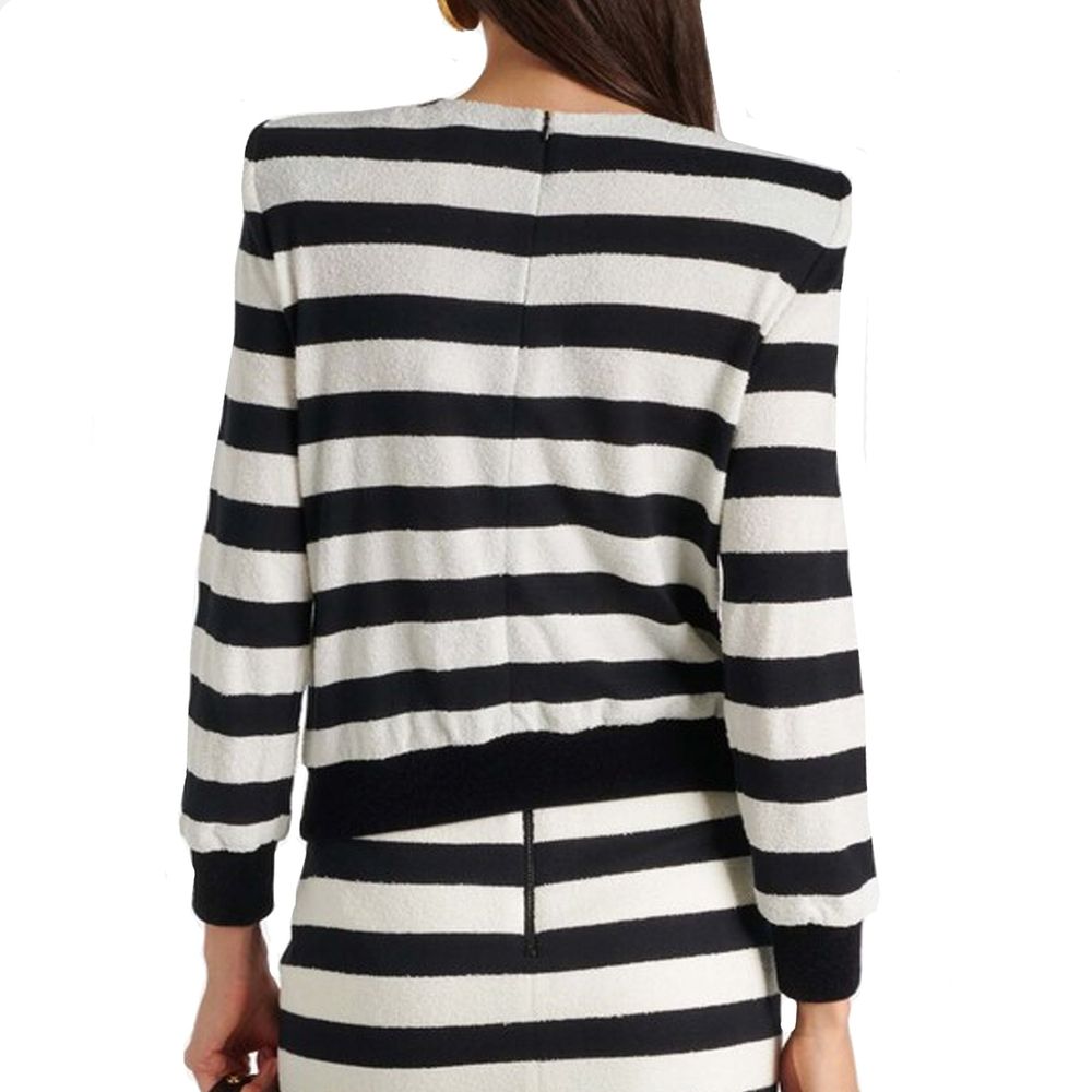 Balmain Gestreiftes Jersey-Top