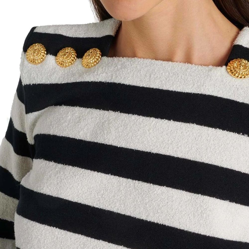 Balmain Gestreiftes Jersey-Top