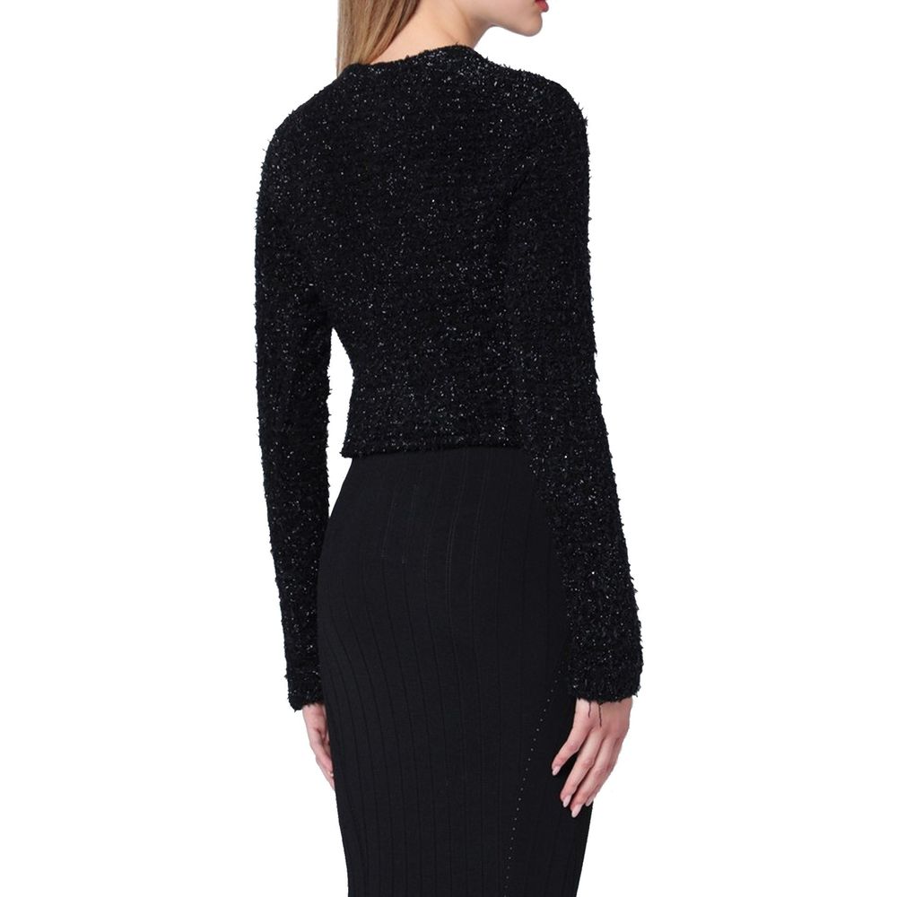 Balenciaga Crop-Bouclé-Strickjacke
