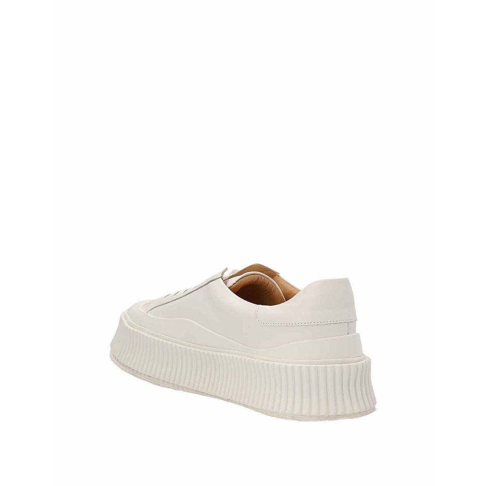 Jil Sander Maxi Sole Leder Turnschuhe