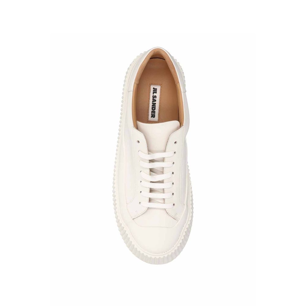 Jil Sander Maxi Sole Leder Turnschuhe