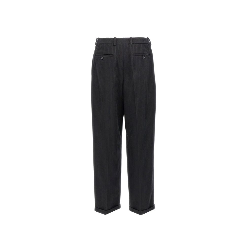 Saint Laurent Gestreifte Hose aus Kaschmir und Wollflanell 90'S