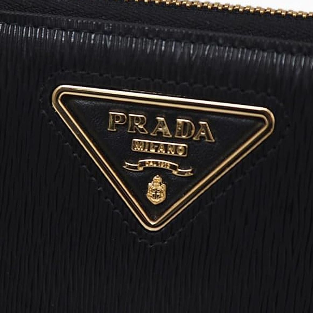 Prada Leder-Logo-Geldbörse