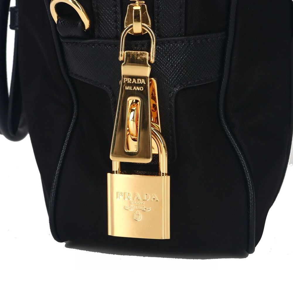 Prada Logo Nylonhandtasche oben