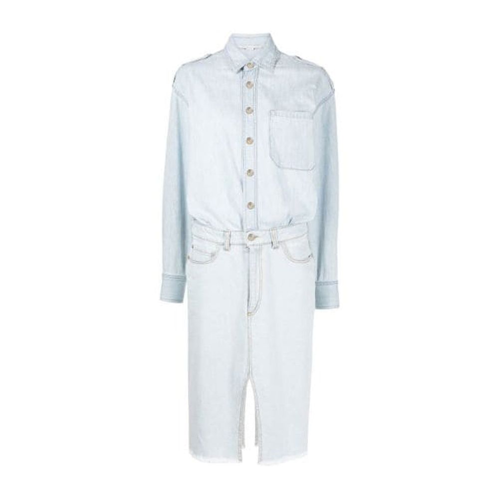 Stella McCartney Hemdblusenkleid aus Denim