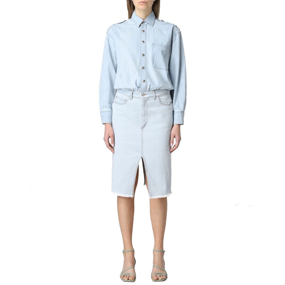 Stella McCartney Hemdblusenkleid aus Denim