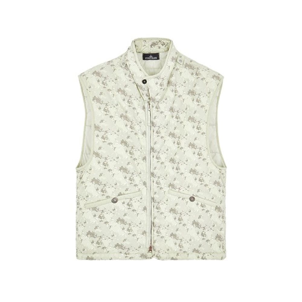 Stone Island Bedrucktes gebürstetes Gilet