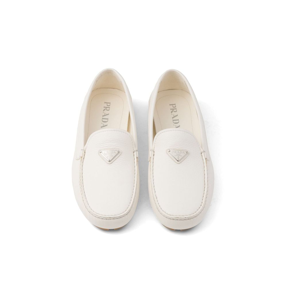 Prada Logo-Leder-Slipper