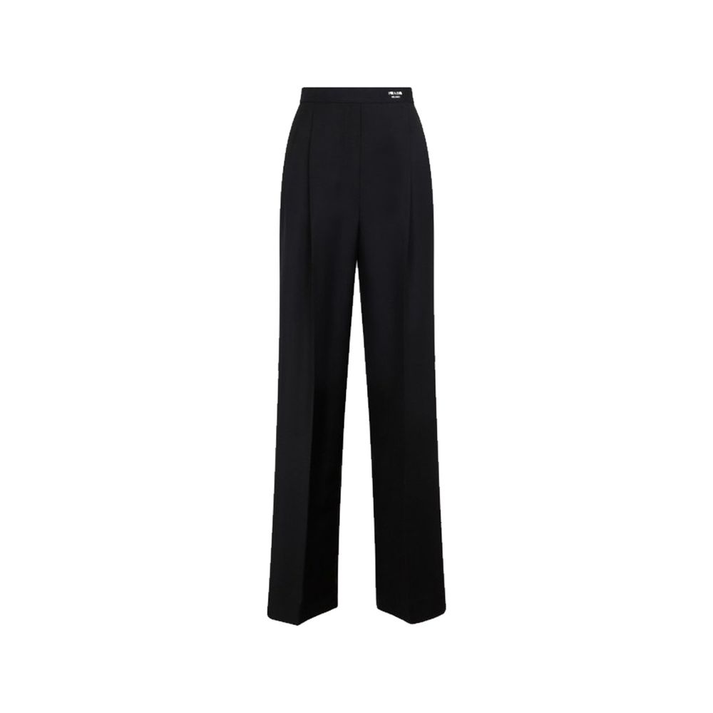 Prada Klassische Logo-Hose aus Wolle