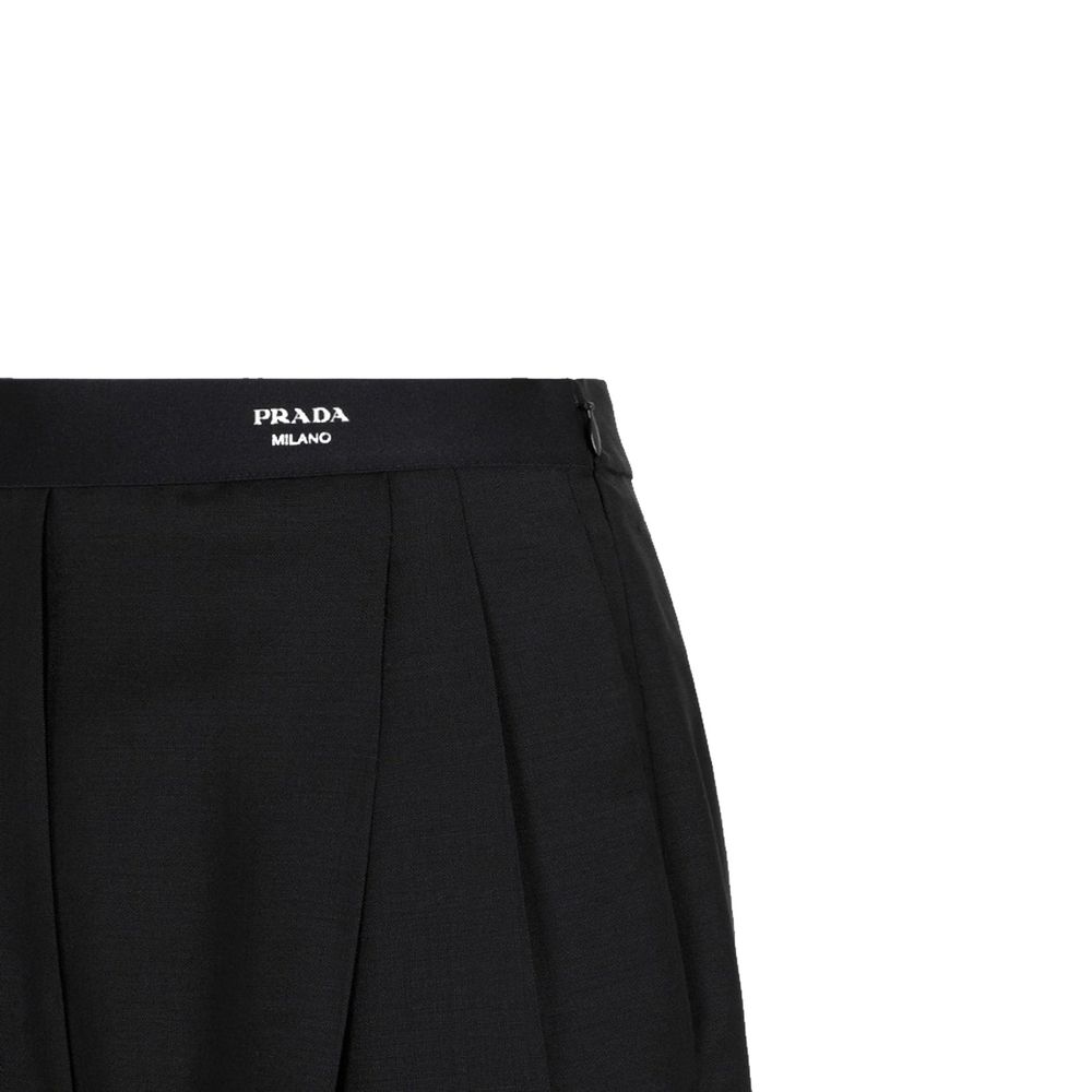 Prada Klassische Logo-Hose aus Wolle
