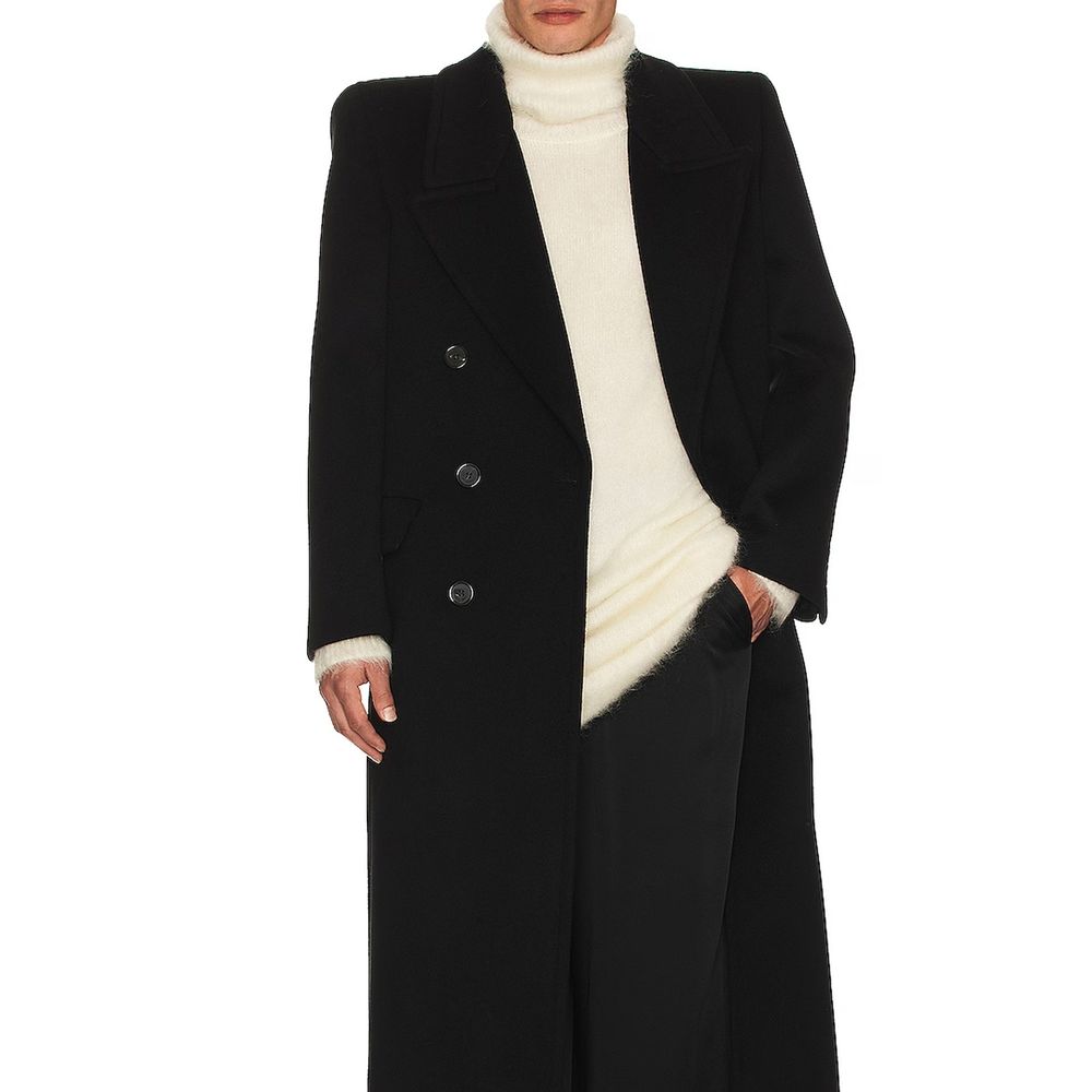 Saint Laurent Extra langer Mohair-Pullover