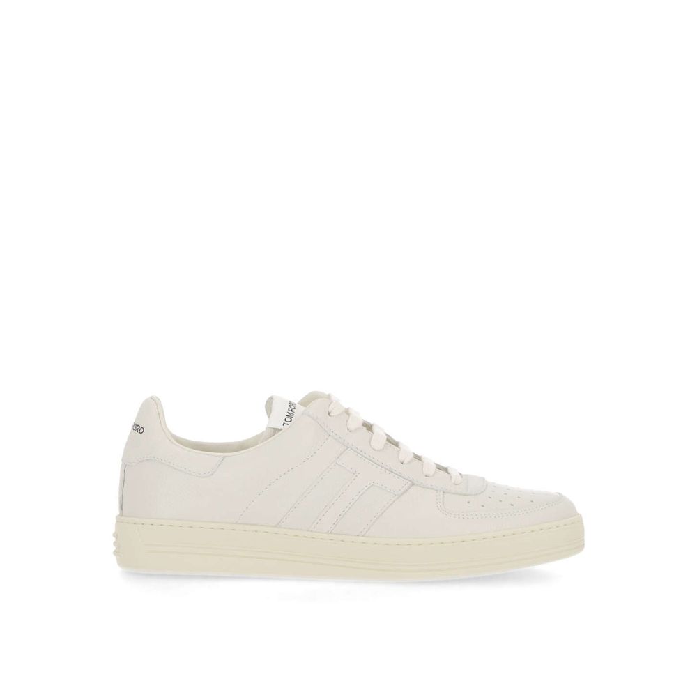 Tom Ford Leder-Logo-Sneakers