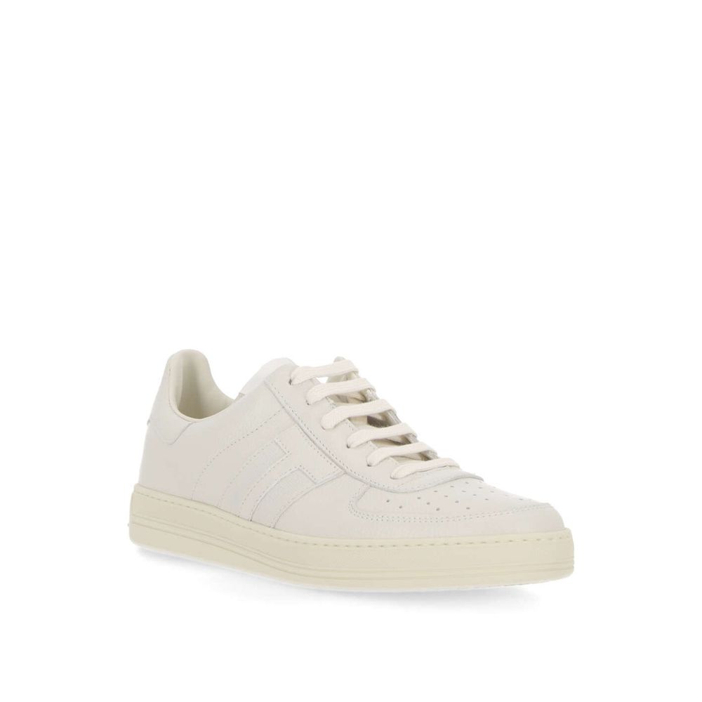 Tom Ford Leder-Logo-Sneakers