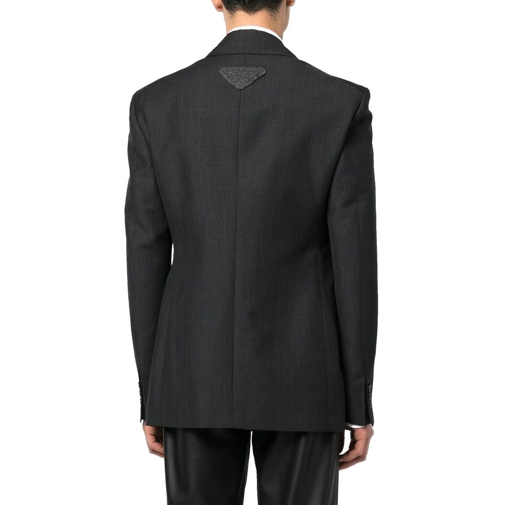 Prada Zweireihige Jacke aus Wolle
