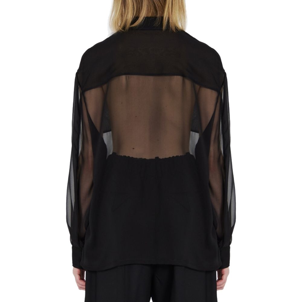 Saint Laurent Hemd aus Seidenkrepp-Musselin