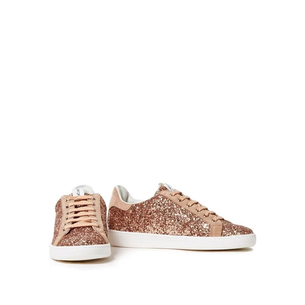 Sergio Rossi Glitzernde gewebte Turnschuhe