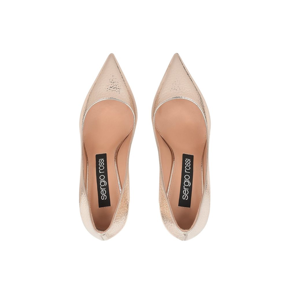 Sergio Rossi Godiva 090 Crack Spiegel Leder Pumps