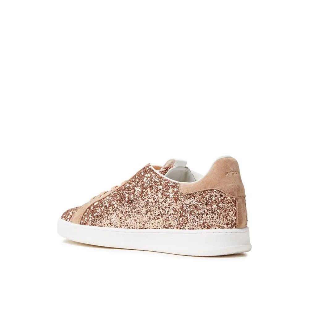 Sergio Rossi Glitzernde gewebte Turnschuhe