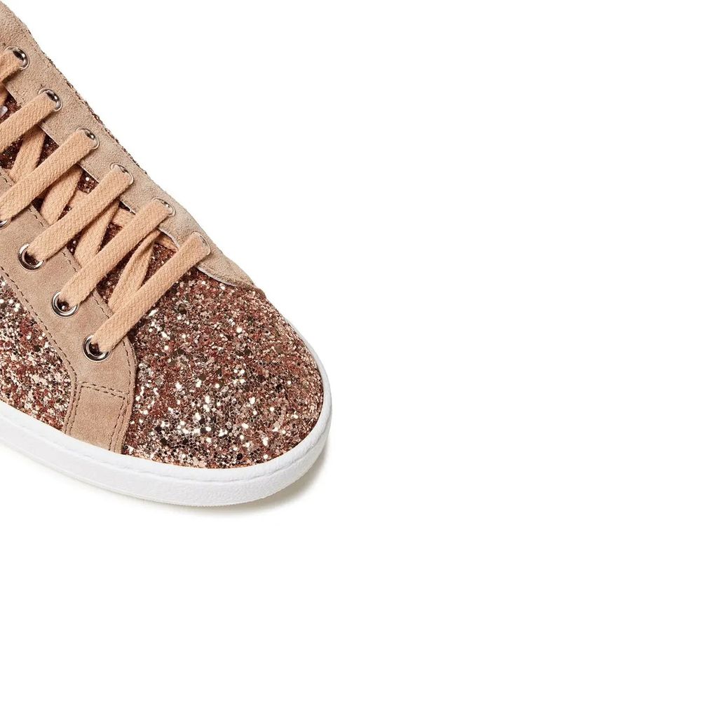Sergio Rossi Glitzernde gewebte Turnschuhe