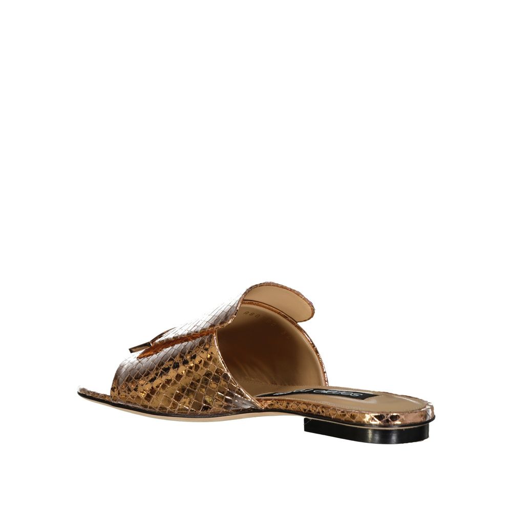 Sergio Rossi Flache Sandalen aus Leder