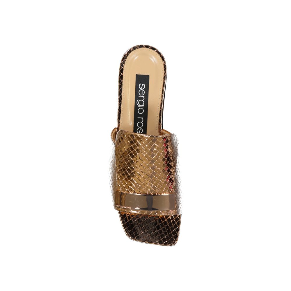 Sergio Rossi Flache Sandalen aus Leder