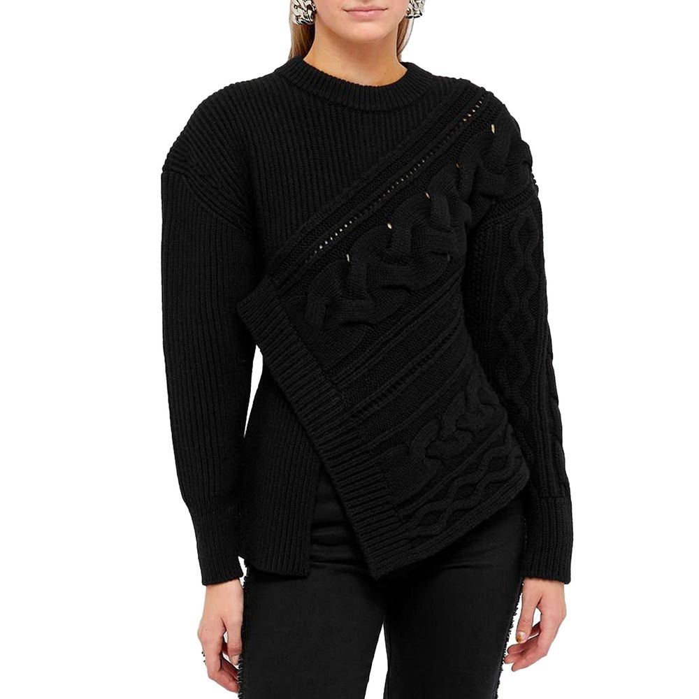 Alexander McQueen Asymmetrischer Pullover aus Wolle