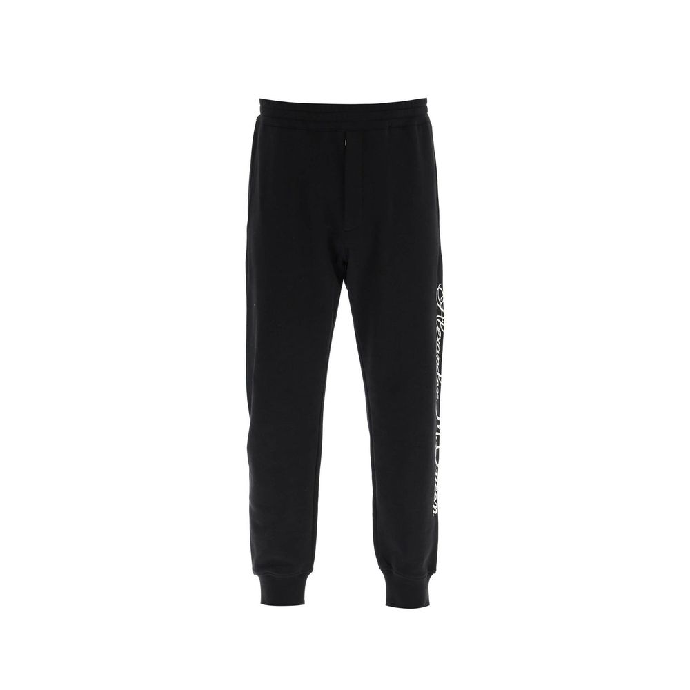 Alexander McQueen Logo-Baumwoll-Hose