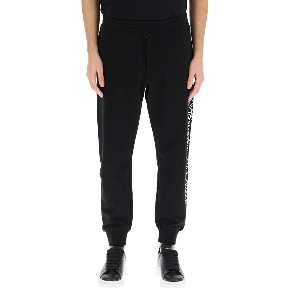 Alexander McQueen Logo-Baumwoll-Hose