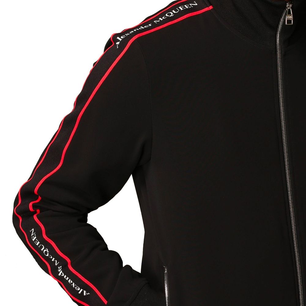 Alexander McQueen Logo-Sweatshirt mit Reißverschluss