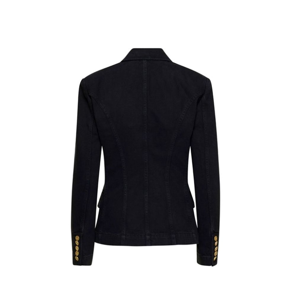Balmain Zweireihiger Denim-Blazer