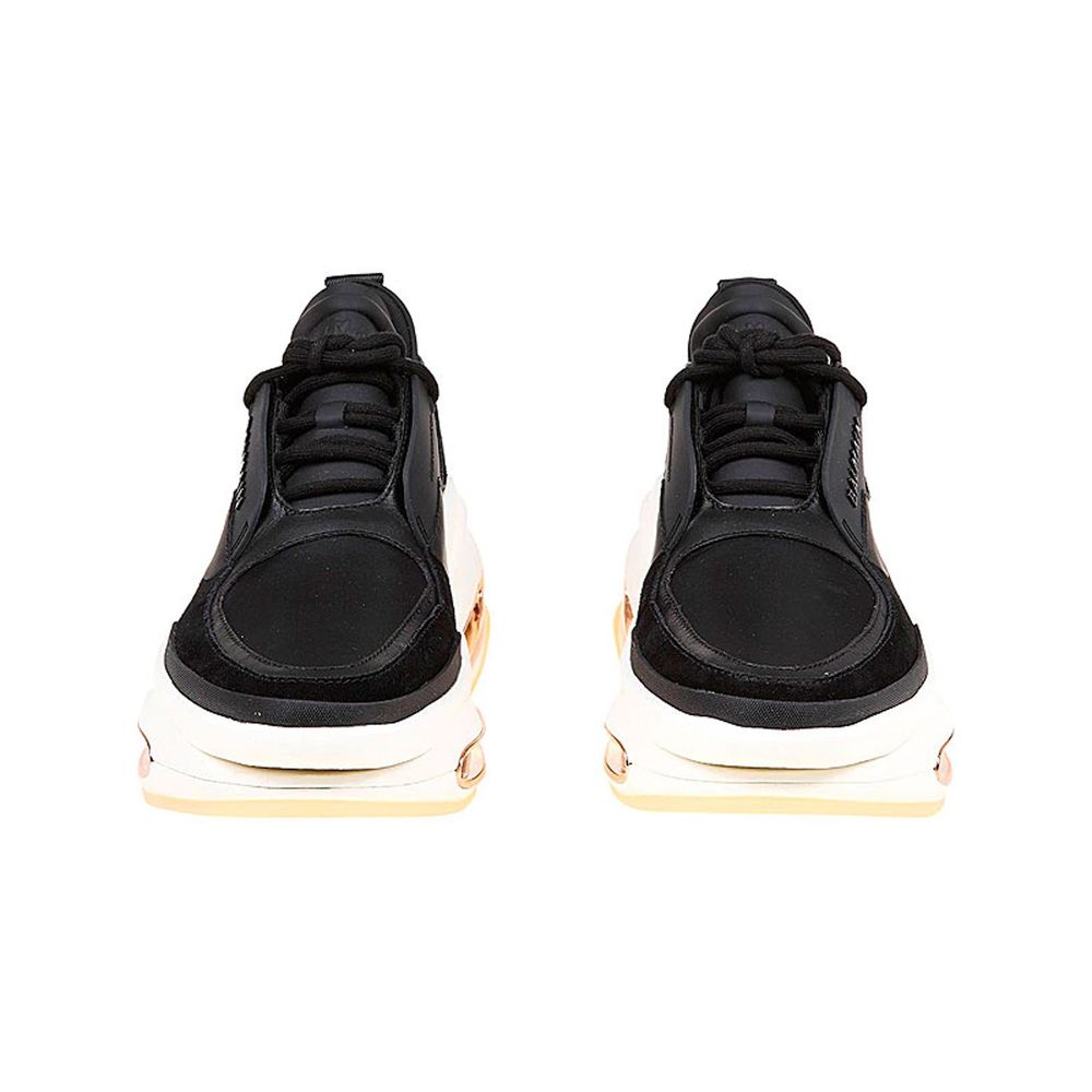 Balmain Turnschuhe aus Leder und Stoff