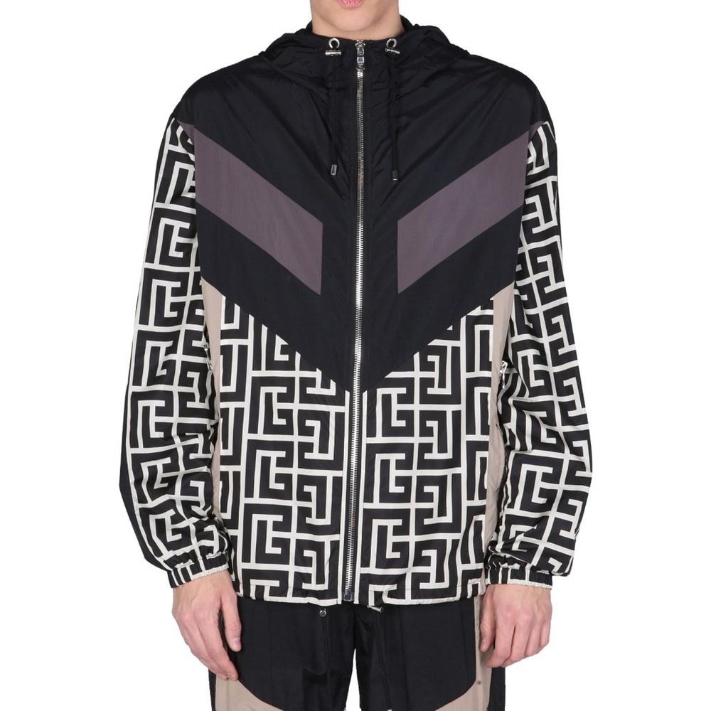 Balmain Nylon Monogramm Jacke