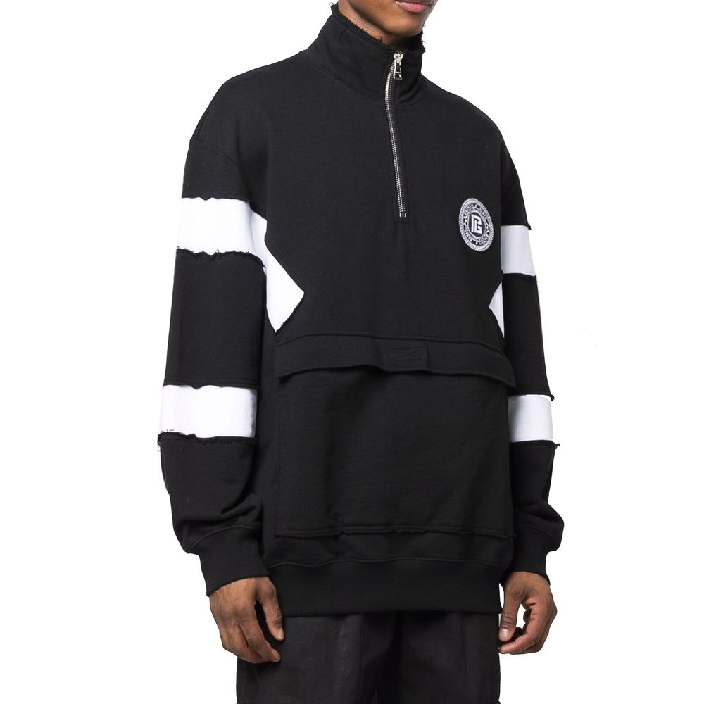 Balmain Sweatshirt aus Baumwolle mit kreisförmigem Logo