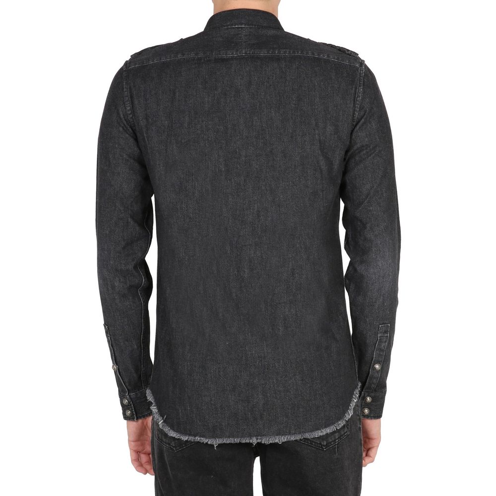 Balmain Baumwoll-Denim-Hemd