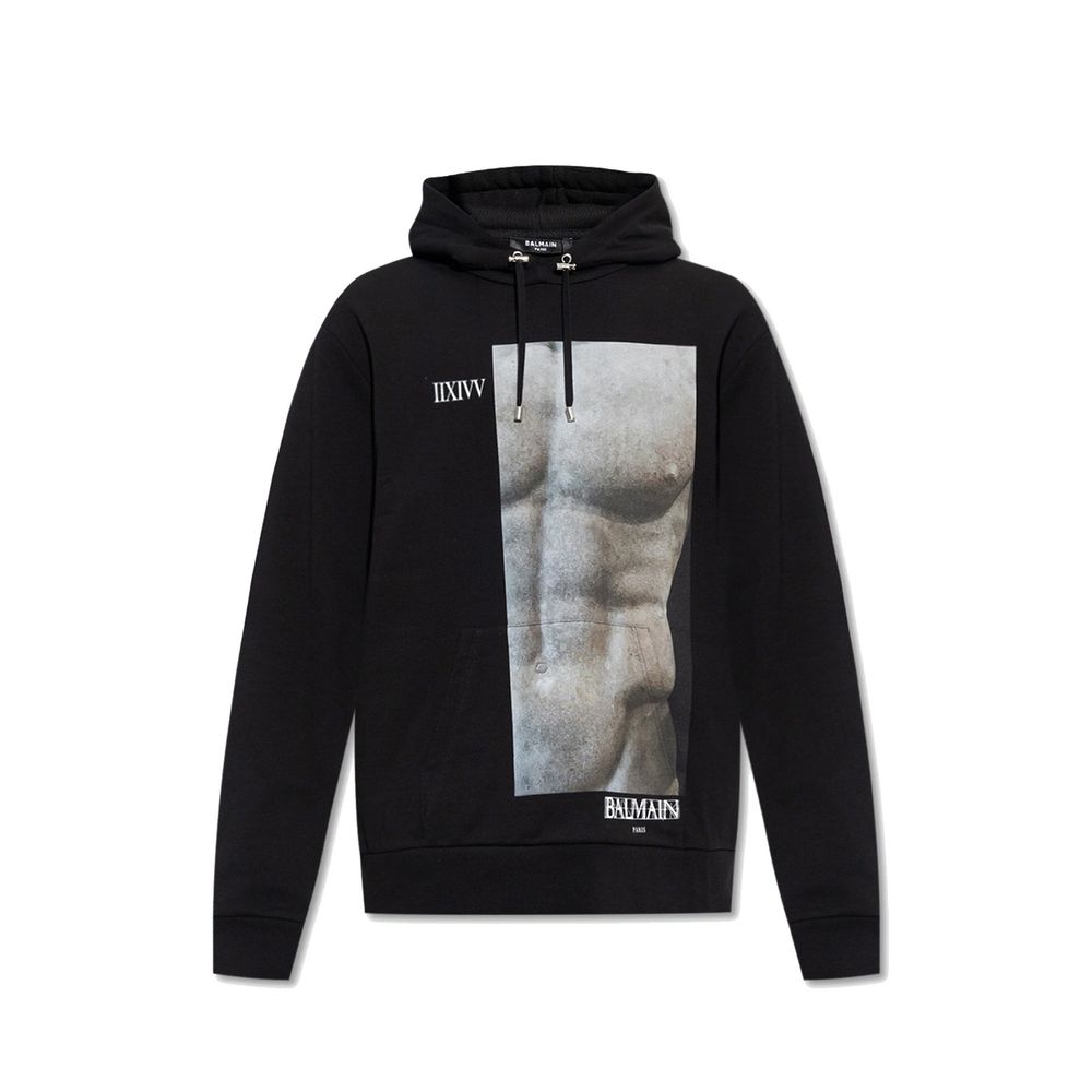 Balmain Baumwoll-Kapuzen-Sweatshirt