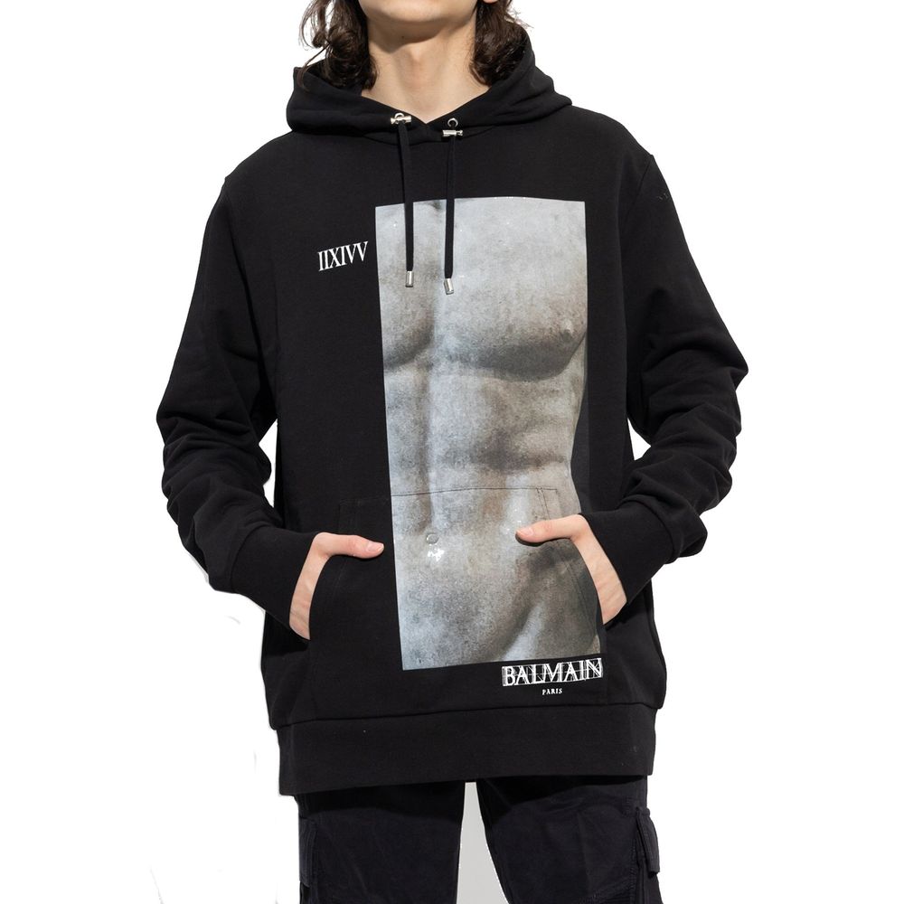 Balmain Baumwoll-Kapuzen-Sweatshirt
