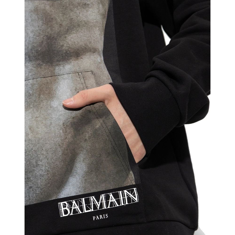 Balmain Baumwoll-Kapuzen-Sweatshirt